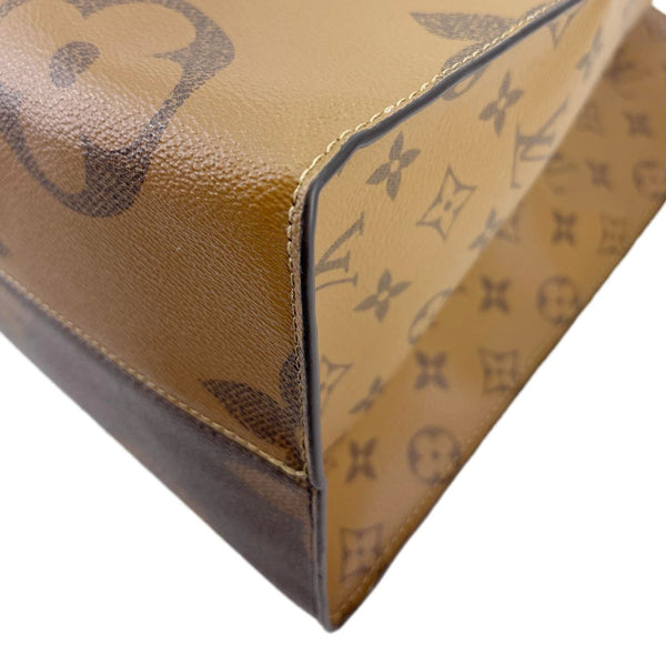 LOUIS VUITTON Onthego GM Reverse Monogram Giant Canvas Shoulder Bag Brown