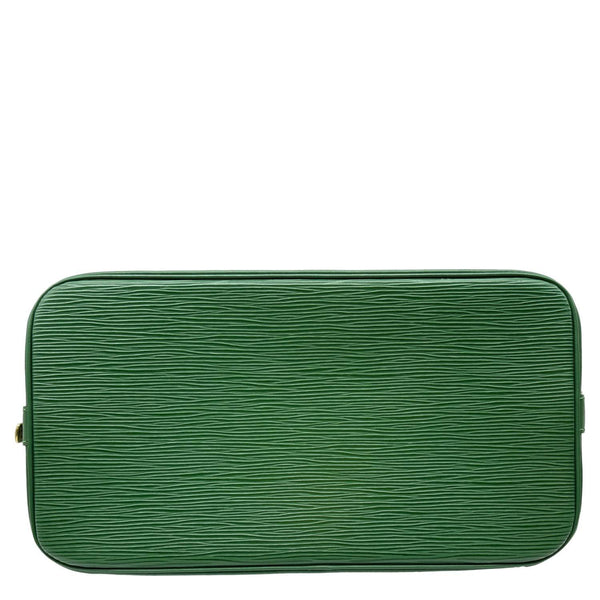 LOUIS VUITTON Alma PM Epi Leather Satchel Bag Green