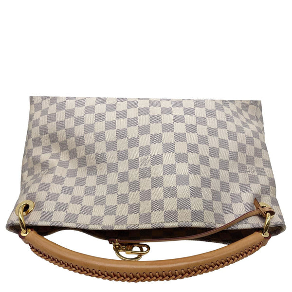 LOUIS VUITTON Artsy MM Damier Azur Hobo Bag White
