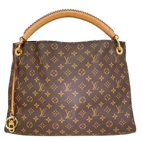 LOUIS VUITTON Artsy MM Monogram Canvas Hobo Shoulder Bag Brown