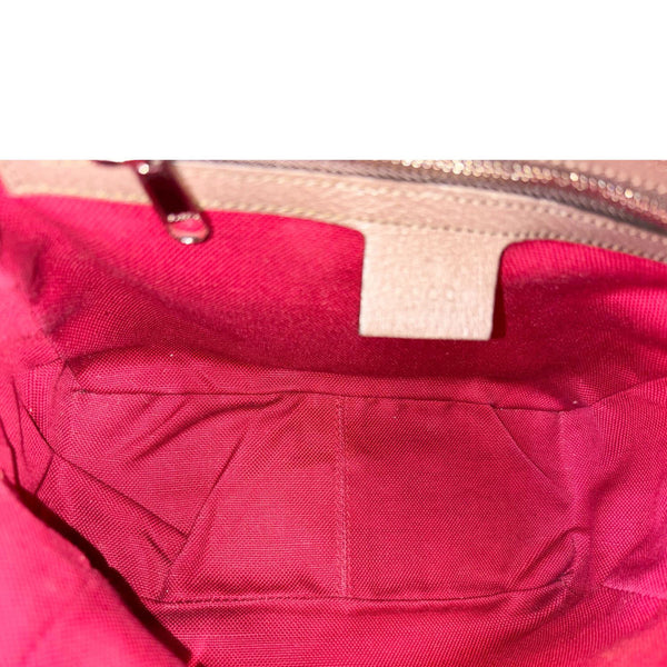 GUCCI GG Supreme Monogram Canvas Shoulder Bag Beige 626363