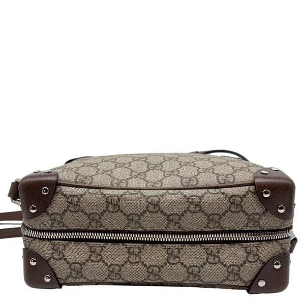 GUCCI GG Supreme Monogram Canvas Shoulder Bag Beige 626363