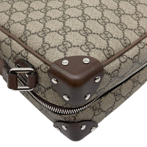 GUCCI GG Supreme Monogram Canvas Shoulder Bag Beige 626363