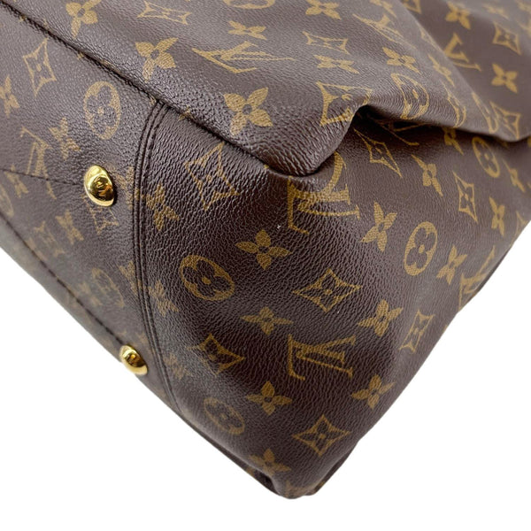 LOUIS VUITTON Artsy MM Monogram Canvas Hobo Shoulder Bag Brown
