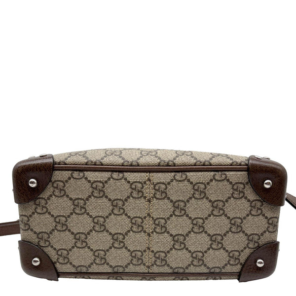 GUCCI GG Supreme Monogram Canvas Shoulder Bag Beige 626363