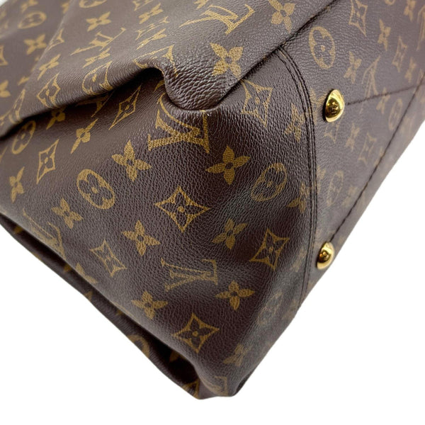 LOUIS VUITTON Artsy MM Monogram Canvas Hobo Shoulder Bag Brown