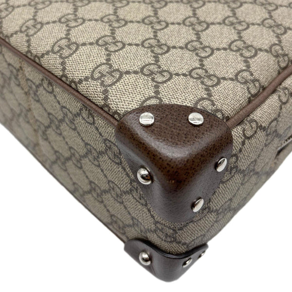 GUCCI GG Supreme Monogram Canvas Shoulder Bag Beige 626363