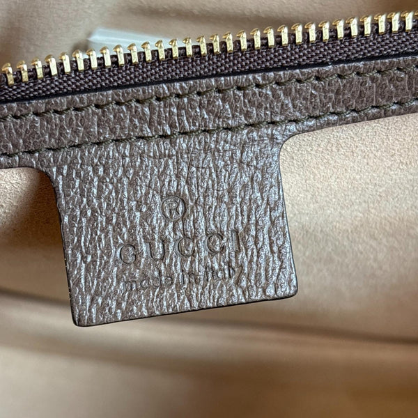 GUCCI Ophidia Small GG Supreme Canvas Crossbody Bag Beige 601044