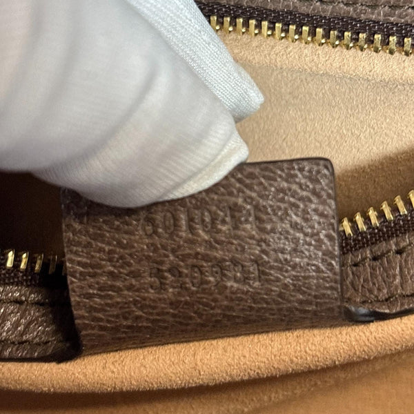 GUCCI Ophidia Small GG Supreme Canvas Crossbody Bag Beige 601044