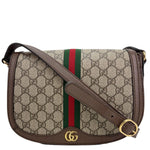 GUCCI Ophidia Small GG Supreme Canvas Crossbody Bag Beige 601044