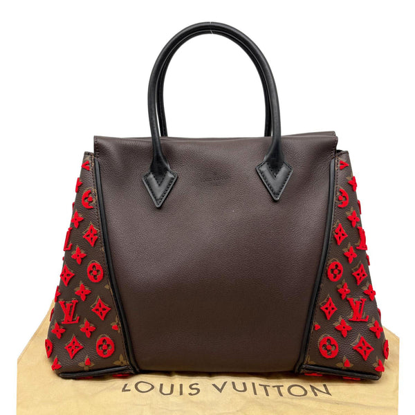 LOUIS VUITTON W PM Tuffetage Monogram Leather Satchel Bag Red