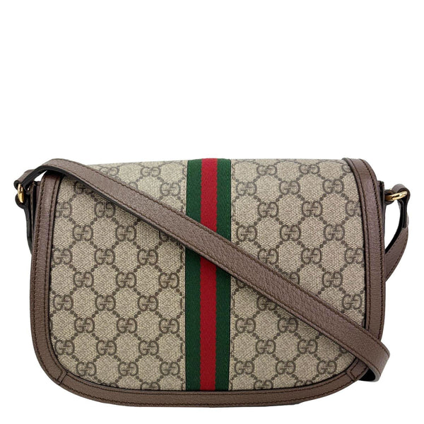 GUCCI Ophidia Small GG Supreme Canvas Crossbody Bag Beige 601044