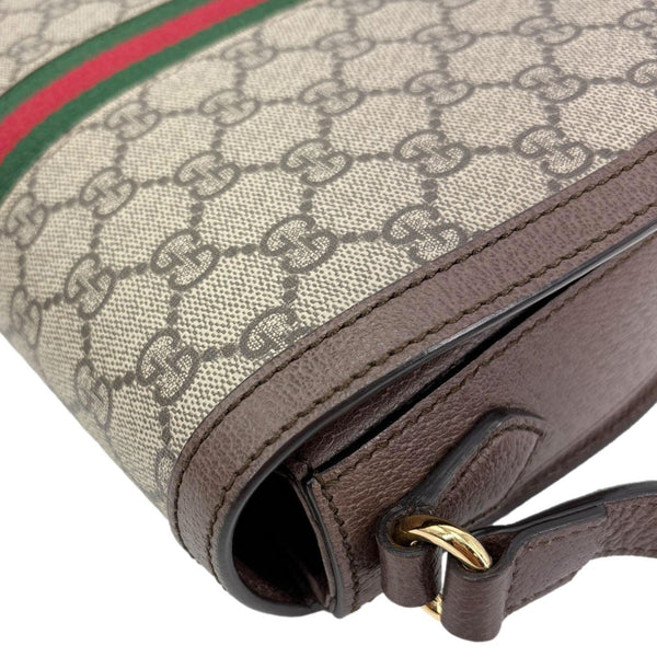 GUCCI Ophidia Small GG Supreme Canvas Crossbody Bag Beige 601044