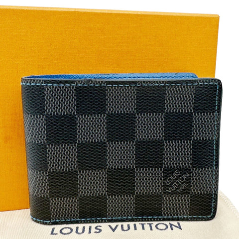 LOUIS VUITTON Multiple Damier Graphite Wallet Black