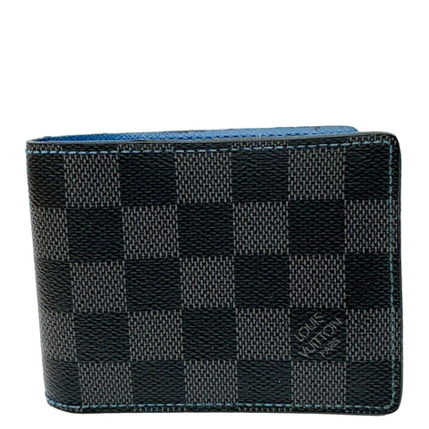 LOUIS VUITTON Multiple Damier Graphite Wallet Black