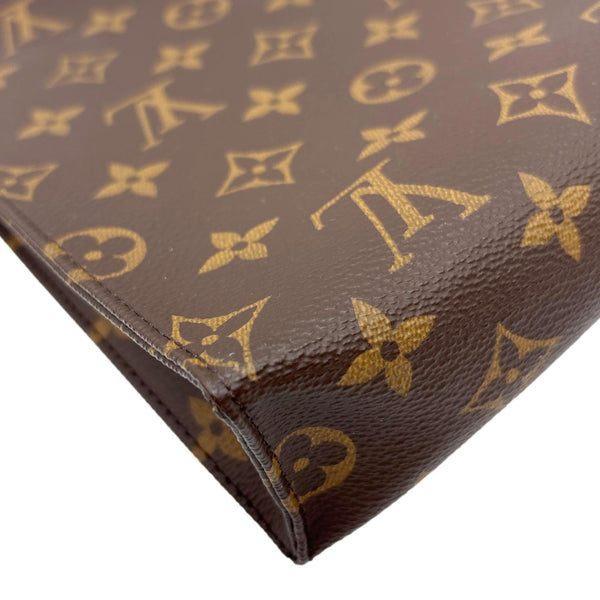 LOUIS VUITTON Toiletry Pouch 26 Monogram Canvas Clutch Brown