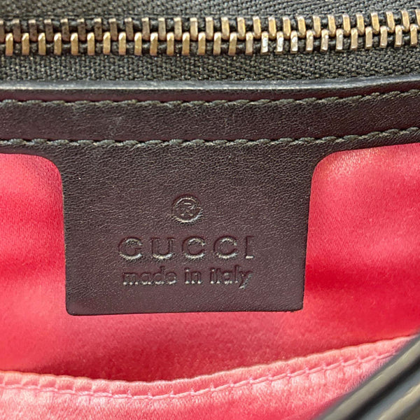 GUCCI GG Marmont Medium Matelasse Leather Shoulder Bag Black 443496