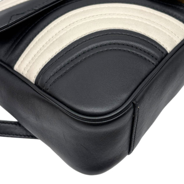 GUCCI GG Marmont Medium Matelasse Leather Shoulder Bag Black 443496