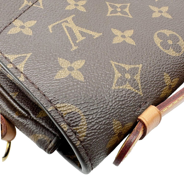 LOUIS VUITTON Metis Pochette Monogram Canvas Crossbody Bag Brown
