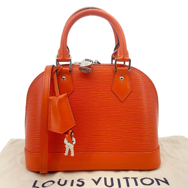 LOUIS VUITTON Alma BB  Epi Leather Crossbody Bag Orange