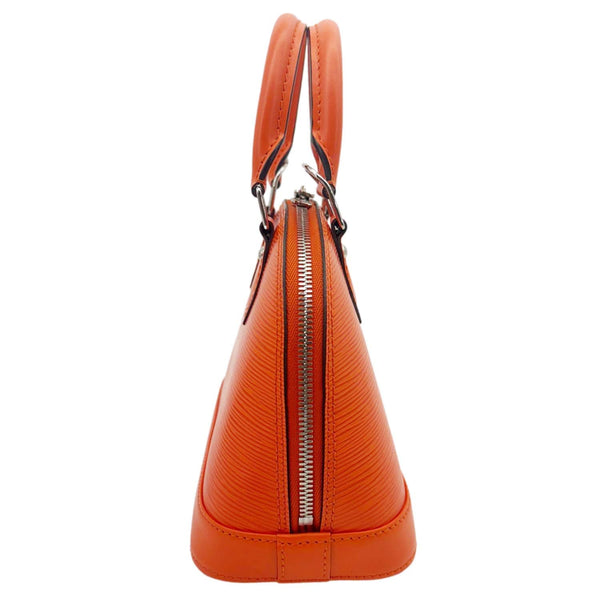 LOUIS VUITTON Alma BB  Epi Leather Crossbody Bag Orange