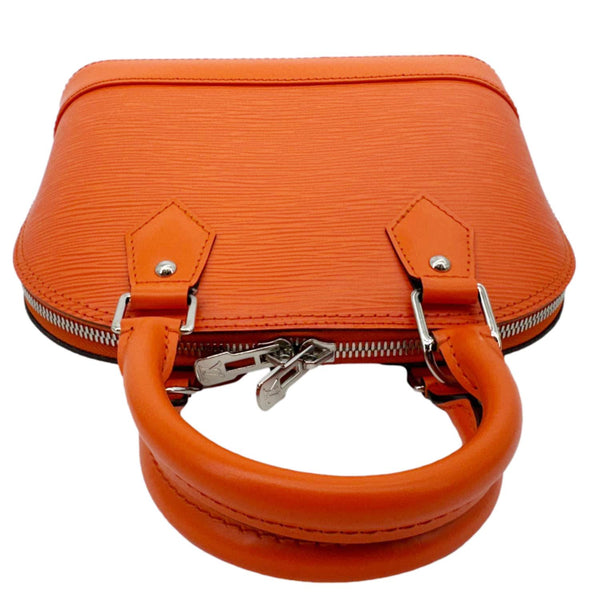 LOUIS VUITTON Alma BB  Epi Leather Crossbody Bag Orange