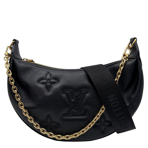 LOUIS VUITTON Over The Moon Bubblegram Calfskin Leather Crossbody Bag Black