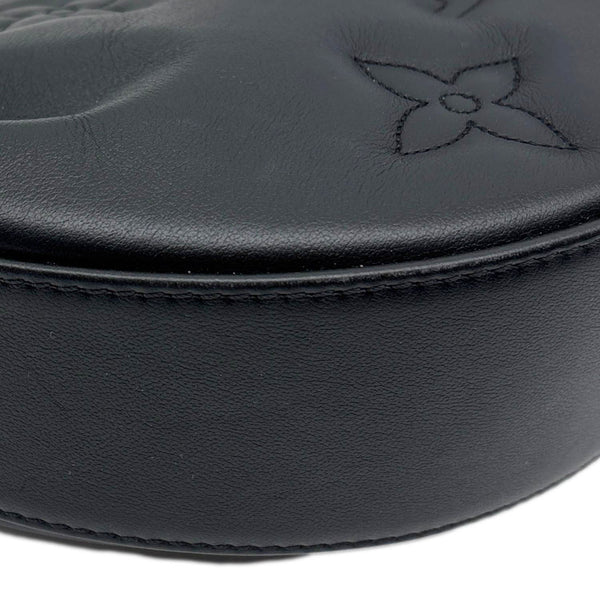 LOUIS VUITTON Over The Moon Bubblegram Calfskin Leather Crossbody Bag Black