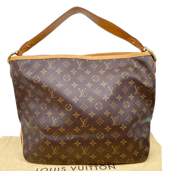 LOUIS VUITTON Delightful MM Monogram Canvas Hobo Shoulder Bag Brown