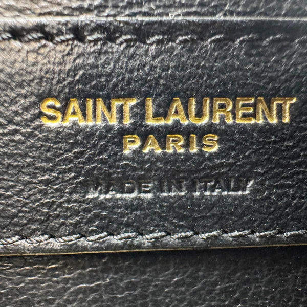 YVES SAINT LAURENT Kate Small Patent Leather Crossbody Bag Off White