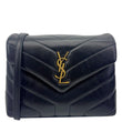 YVES SAINT LAURENT Loulou Toy Calfskin Leather Crossbody Bag Black