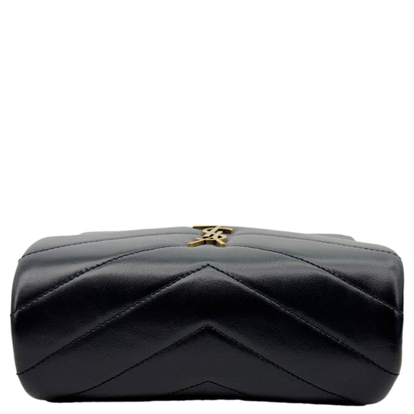 YVES SAINT LAURENT Loulou Toy Calfskin Leather Crossbody Bag Black