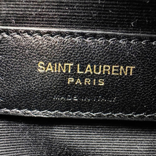 YVES SAINT LAURENT Loulou Toy Calfskin Leather Crossbody Bag Black