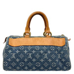 LOUIS VUITTON Neo Speedy Denim Monogram Satchel Bag Blue