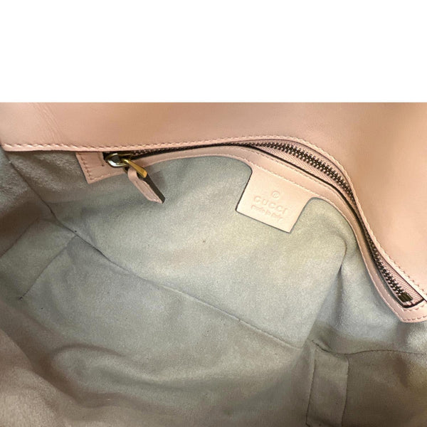 GUCCI GG Marmont Medium Matelasse Chevron Leather Crossbody Bag Taupe 443497