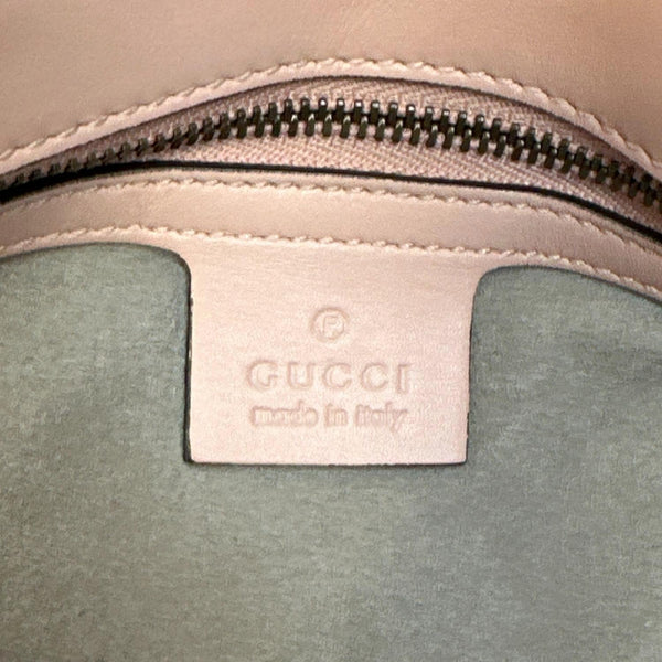 GUCCI GG Marmont Medium Matelasse Chevron Leather Crossbody Bag Taupe 443497