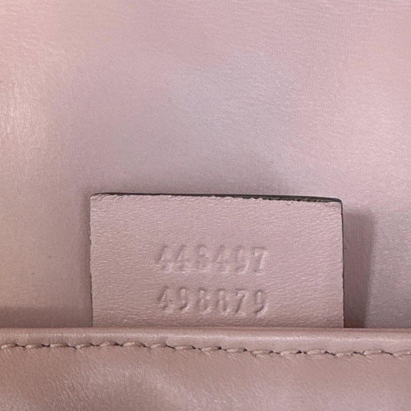 GUCCI GG Marmont Medium Matelasse Chevron Leather Crossbody Bag Taupe 443497