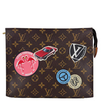 LOUIS VUITTON World Tour Monogram Canvas Toiletry Pouch Brown