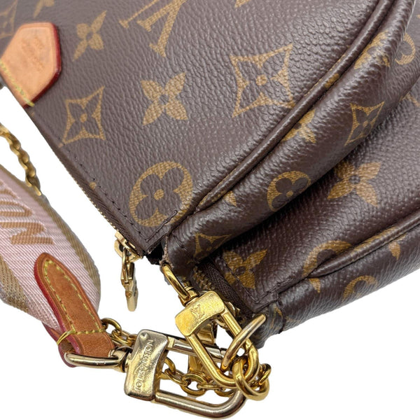 LOUIS VUITTON Multi Pochette Accessoires Monogram Canvas Shoulder Bag Pink