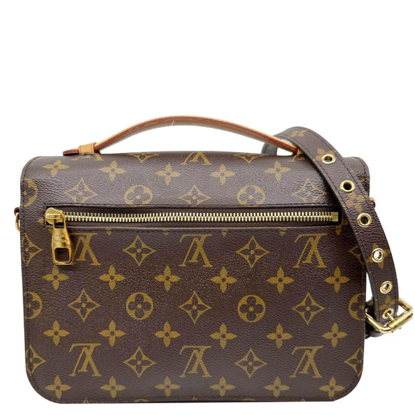LOUIS VUITTON Metis Pochette Monogram Canvas Crossbody Bag Brown