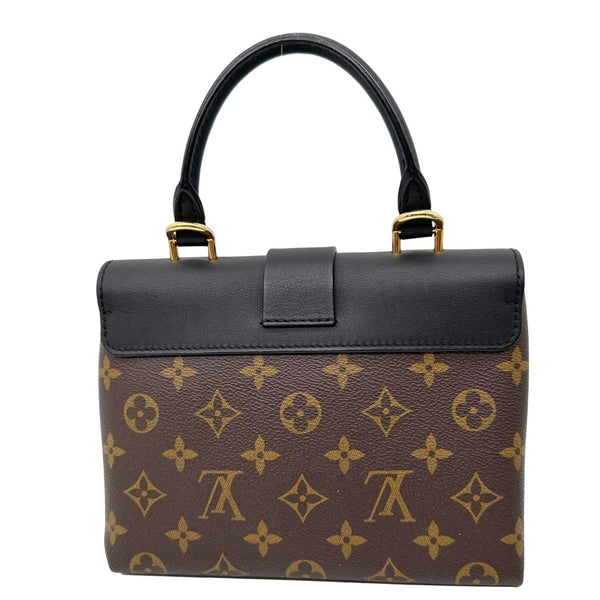 LOUIS VUITTON Locky BB Monogram Canvas Satchel Bag Brown