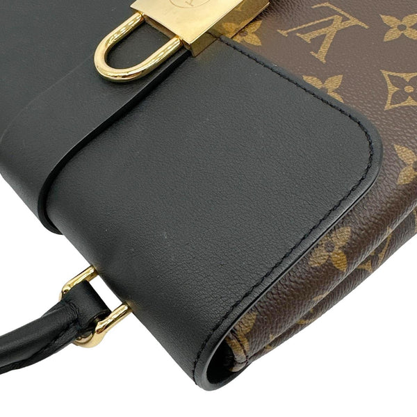 LOUIS VUITTON Locky BB Monogram Canvas Satchel Bag Brown