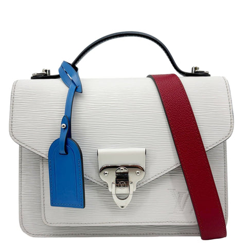 LOUIS VUITTON Neo Monceau Epi Leather Crossbody Bag White