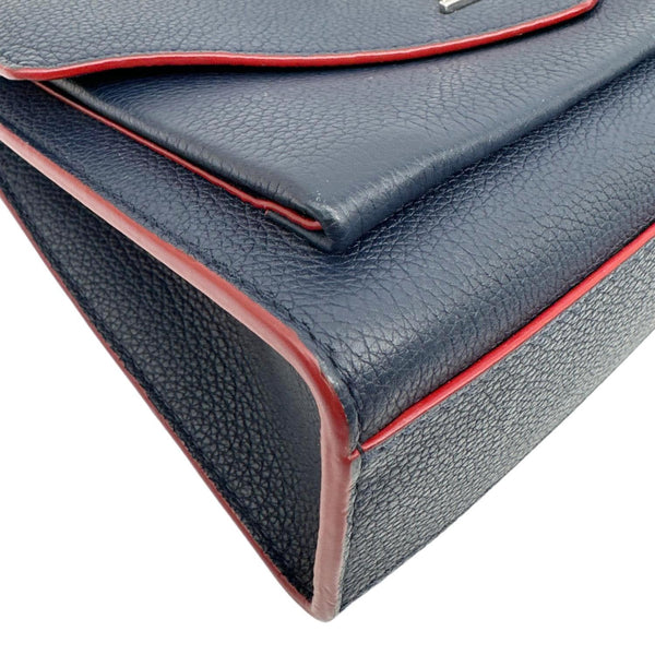 LOUIS VUITTON Mylockme Leather Chain Crossbody Bag Blue