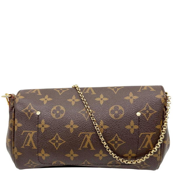 LOUIS VUITTON Favorite PM Monogram Canvas Shoulder Bag Brown
