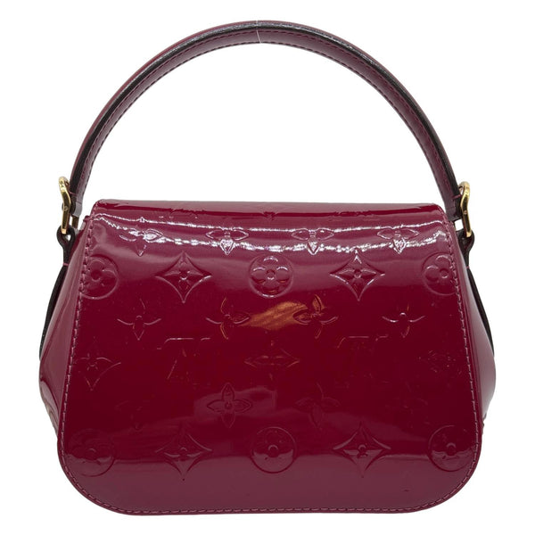 LOUIS VUITTON Pasadena Monogram Vernis Leather Shoulder Bag Red