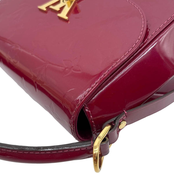 LOUIS VUITTON Pasadena Monogram Vernis Leather Shoulder Bag Red