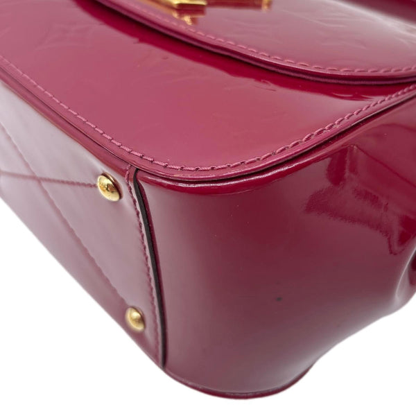 LOUIS VUITTON Pasadena Monogram Vernis Leather Shoulder Bag Red