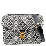LOUIS VUITTON Metis Pochette Since 1854 Monogram Jacquard Top Handle Satchel Bag Black