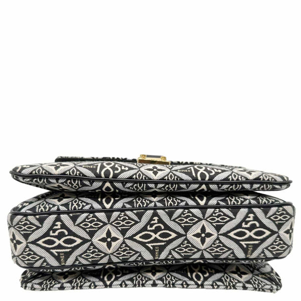 LOUIS VUITTON Metis Pochette Since 1854 Monogram Jacquard Top Handle Satchel Bag Black